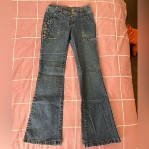 Y2K bebe jeans size 24’ XS